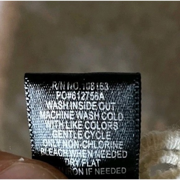 Full Tilt Crochet Knit Fringe Tank Top Large Floral Hoppie Boho Western Cowgirl - Picture 6 of 7